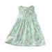 ZMHEGW Baby Girl Dress Summer Dress Casual Princess Sleeveless Floral Print Kids Cotton Beach Dress Girls Outfits 3-4 Years