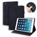 Dteck Folio Case for 9.7 iPad 6th Gen/iPad 5th Gen/iPad Air 2/iPad Air 1st Gen/iPad Pro Embossed PU Leather Folio Flip Wallet Case Kickstand Auto Wake Sleep Cover with Pencil Holder Black