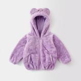 jsaierl Toddler Baby Girl Boy Hoodie Coat Cardigan Faux Fur Teddy Warm Fall Winter Plush Jacket Long Sleeve Outerwear