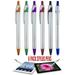 Stylus for touch screens Pen with Ball Point Pen for Universal Touch Screen Devices for phones Ipads Tablets iphone Samsung Galaxy etc Assorted Colors 6 Pack