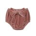 Felcia Baby Girls Bowknot Shorts Elastic Band Briefs Diaper Cover Solid Color Bloomer Pants