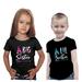 Feisty and Fabulous Big Sister Little Brother Outfit Matching Big Sister to A Little Mister Shirt Black Big Sister Little Brother