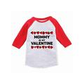 Awkward Styles Mommy Is My Valentine Toddler Raglan Boys Valentine Shirt Valentines Tshirt for Boys Valentine s Day Jersey Shirt Cute Gifts for Boys Mom Raglan Shirt for Toddler Boys Mama s Boy Shirt