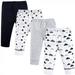 Hudson Baby Baby and Toddler Cotton Pants 4pk Moon And Back 6-9 Months