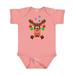 Inktastic Cute Christmas Reindeer with Red Nose Ornaments and Bow Tie Boys or Girls Baby Bodysuit
