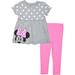 Disney Minnie Mouse Toddler Girls T-Shirt Dress and Leggings Outfit Set Infant to Big Kid