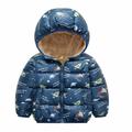 loopsun Summer Savings Clothing 2023 Kids Winter Coats for Toddler Baby Boys Girls Autumn Winter Fleece Padded Jacket Hooded Zip Jacket Coat