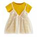 Toddler Baby Girl Infant Comfy Cotton Lace Tutu Dress Sundress Outfit