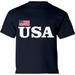 Toddler USA Shirt - Girls Boys Graphic Tees - American Flag 4th of July Patriotic Timeless 2T 3T 4T 5/6T