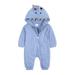 Dadaria Onesies for Baby 0-24Month Toddler Baby Girl Boy Long Sleeved Cartoon Shark Hooded Jumpsuit Romper Suit Blue 18-24Month Toddler