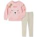 Kids Headquarters Infant Girls Faux Fur Sweatshirt And Leggings Set Assorted 12M