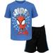 Marvel Spidey and His Amazing Friends Spider-Man Toddler Boys T-Shirt and Mesh Shorts Outfit Set Toddler to Little Kid