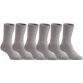 Meso Boy s 6 Pairs Pack Wool Socks Plain Color Size 4Y-6Y Grey