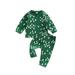 2Pcs Newborn Baby Girl Boy Christmas Outfits Christmas Tree Print Long Sleeve Pullover Tops + Trousers Infant Fall Long Pants Set