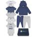 Gerber Baby Boy or Girl Unisex Clothes Outfit Set with Gift Box 8-Piece (Newborn-3/6 Months)