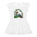 Inktastic Frog Worm Mushrooms Nature Scene Girls Toddler Dress