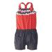 Little Lass Infant Girls Polka Dot Top & Denim Shorts Romper Creeper Jumper 18m