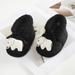 Baby Boys Girls Winter Warm Bow-knot Plush Slippers Boots Toddler Non-Slip Crib Shoes First Walkers