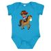 Inktastic African American Boy Little Cowboy Brown Horse Boys Baby Bodysuit