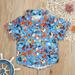 XMMSWDLA Baby Outerwear Cute Cartoon Infant Toddler Baby Boys Shirt Short Sleeve Children s Top