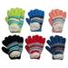 Toddler-Kids Soft And Warm Fuzzy Interior Lined Gloves 6-Pack