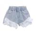 Bullpiano Summer Kids Short Denim Shorts For Girls Fashion Girl Short Princess Jeans Lace Pearl Denim Shorts Children Girls Pants