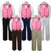 4pc Boy Suit Set Coral Sunset Bow Tie Vest Baby Toddler Kid Formal Pants S-7