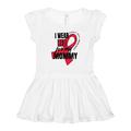 Inktastic Sickle Cell Awareness I Wear Red For My Mommy Girls Toddler Dress