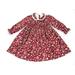Toddler Girl Dress Hand Smocked Long Sleeve Floral Dress and Bloomers