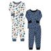 Little Star Organic Baby & Toddler Boy 4 Pc Long Sleeve & Long Pant Pajamas Size 9 Months - 5T