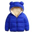 Bmnmsl Baby Winter Coat Hooded Long Sleeve Zipper Warm Outerwears