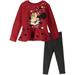Disney Minnie Mouse Toddler Girls Fleece Sweatshirt and Leggings Outfit Set Infant to Big Kid