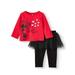 Minnie Mouse Baby Girlsâ€™ Long Sleeve Top and Tulle Leggings 2-Piece Set