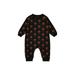 Seyurigaoka Kid Knitting Trousers Romper Long Sleeve Flower / Geometry Jumpsuit