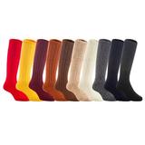 Lian LifeStyle Unisex Baby Children 4 Pairs Knee High Wool Blend Boot Socks Size 4-6Y (Random Boy Color)