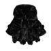 Verugu Toddler Baby Girls Boys Winter Coat Thicken Warm Jackets Baby Hooded Snow Outwear Coat Kids Solid Color Thicken Plush Cute Keep Warm Winter Hoodie Hairball Thick Coat Cloak Black 2-3 Years