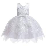 Girls Wedding Dress Princess Dress Mesh Tutu Skirt Baby Toddlers Dress Skirt