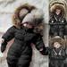 Hunpta Boy Jumpsuit Winter Infant Warm Romper Coat Outfit Baby Girl Hooded Jacket Thick Boys Outfits&Set