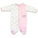 Spencers H744G-1-18-PI 18 Months Girls Sleep N Play Footie Pajama - Birdies Print Pink & White