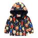 Dezsed Toddler Boys Girls Cute Print Jacket Kids Coats Clearance Toddler Baby Boys Cute Fashion Solid Color Winter Hoodie Keep Warm Cotton Clothes Thick Coat 4-5 Years Black