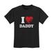 Dad Gifts from Daughter Son Fathers Day I Love My Daddy Papa Kids Shirts 4T Black