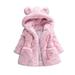 DEAR RABBIT New spring Baby Girls Clothes Faux Fur Coat Fleece Jacket Warm Snowsuit 1-7Y Hooded parka Children s Outerwear autumn winter clothing