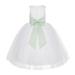 Ekidsbridal White Floral Lace Junior Flower Girl Dress Christening Communion Gown for Church Toddlers LG7noFT M