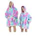 Gwiyeopda Oversized Hoodie Blanket Gifts for Women Adult Men Kids Girls Wearable Comfortable Fleece Hoodie