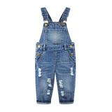 KIDSCOOL SPACE Baby Girl Boy Bib Pocket Jean Overalls Workwear Unisex 4 Years