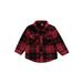 jaweiwi Toddler Baby Autumn Coat Plaid Printed Long Sleeve Lapel Shirt Button Closure Outwear for Girls Boys 6 12 18 24 Month 3 4 Years