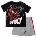 Marvel Spider-Man Miles Morales Toddler Boys T-Shirt and MeshShorts Outfit Set Toddler to Big Kid