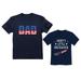 Dad & Toddler s USA Dad Daddy s Little Firecracker Matching Outfit Set - Perfect for 4th of July & National Holidays - Patriotic Navy Design - Dad Navy X-Large / Toddler Navy 3T