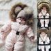 Hunpta Winter Jacket Outfit Infant Warm Thick Girl Coat Hooded Boy Baby Jumpsuit Romper Boys Outfits&Set