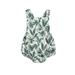 Calsunbaby Boy s Romper Newborn s Sleeveless Square Neck Trees Leaf Print Jumpsuit